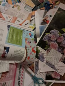 matériel de collage