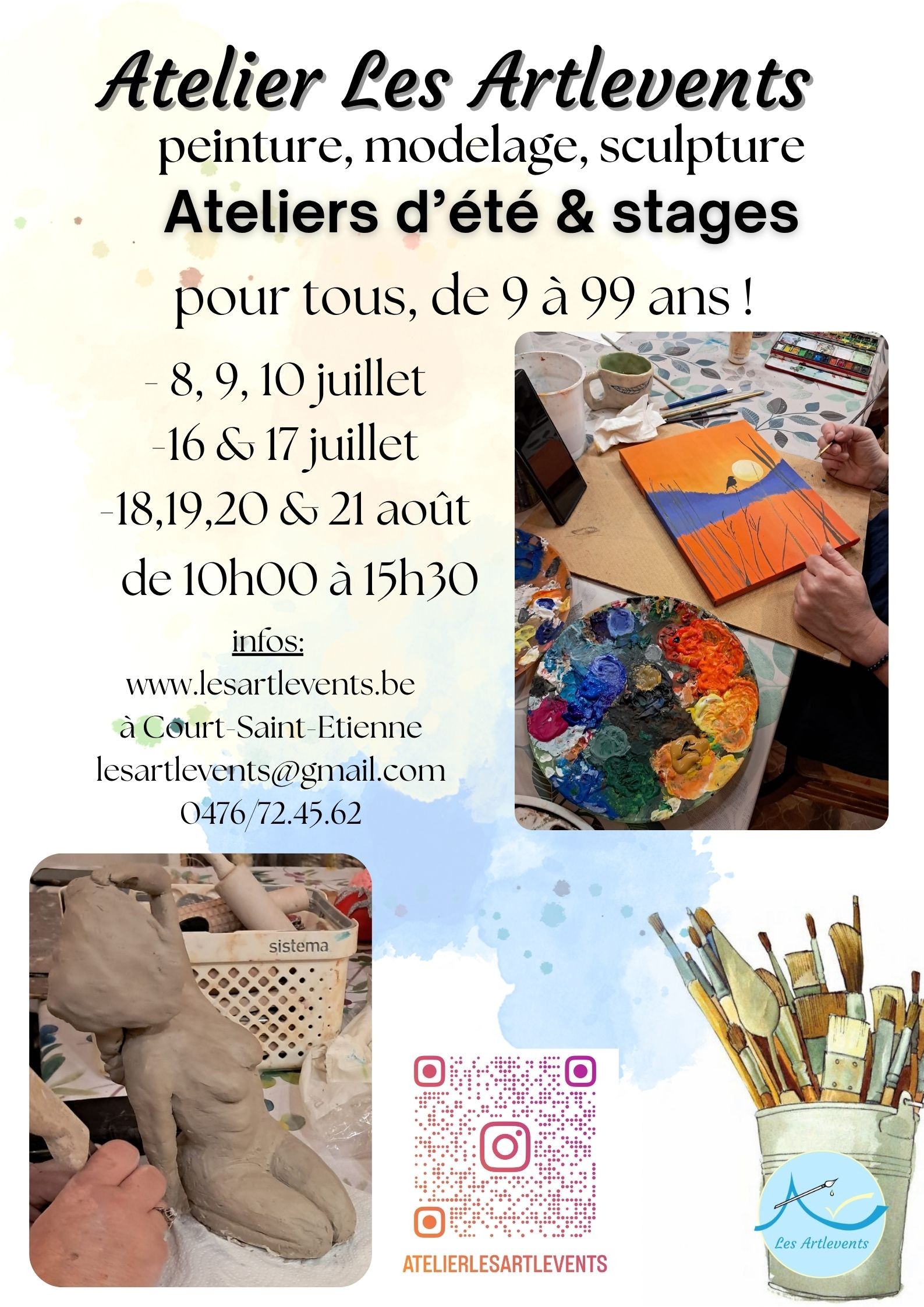 atelier art plastique d'été