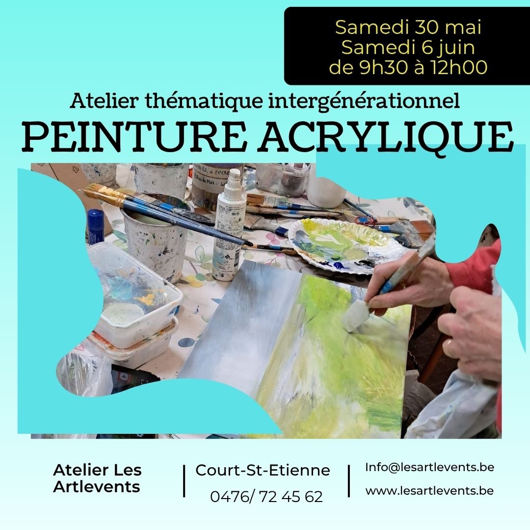 atelier peinture acrylique atelier thématique peinture acrylique